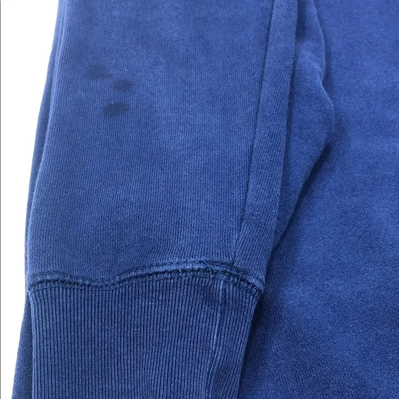 🦫Roots Hoodie with Chenille Patch - Women’s XXS - Blue/Mustard- Yellow - Picture 13 of 15